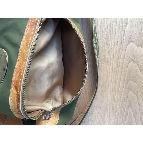 Vintage Leather Duffle Bag Weekender Carry On Bag Invicta EUC 1980s - Picture 12 of 15